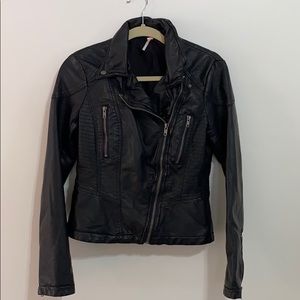 Free People Faux Leather Jacket